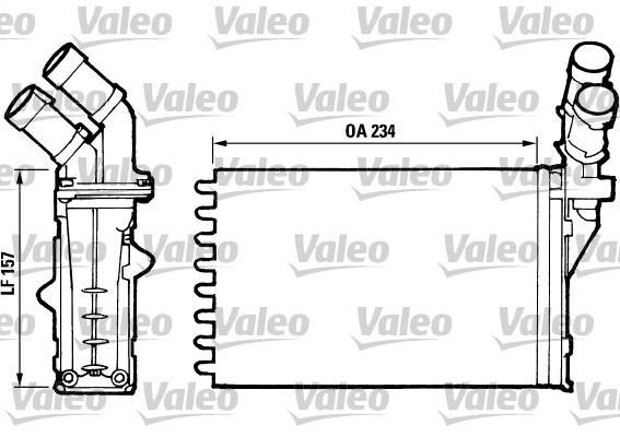 Radiateur de chauffage VALEO 812006