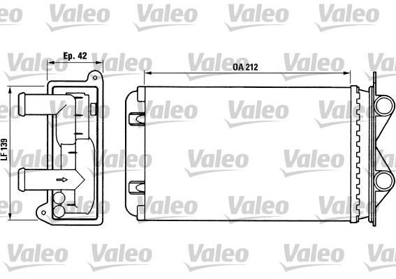 Radiateur de chauffage VALEO ref. 812013