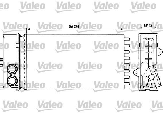 Radiateur de chauffage VALEO 812014