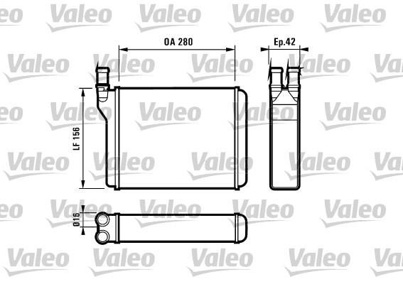 Radiador de calefacción VALEO ref. 812027
