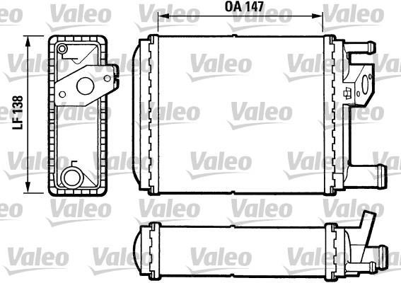 Radiateur de chauffage VALEO 812032