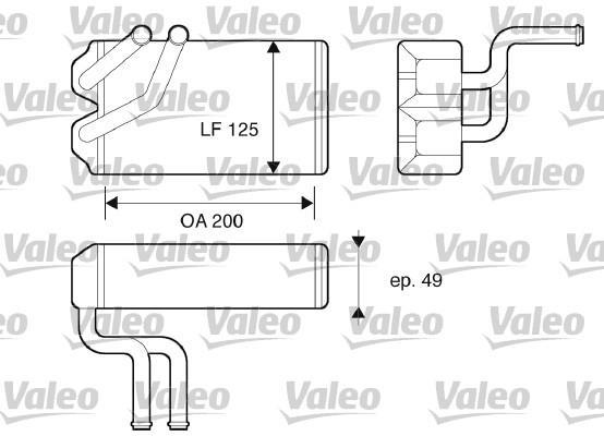 Radiador de aquecimento VALEO ref. 812069