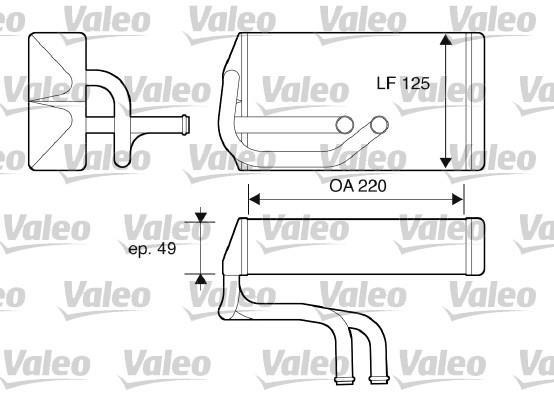 Radiador de aquecimento VALEO ref. 812070