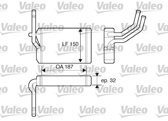 Radiador de aquecimento VALEO ref. 812071