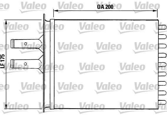 Radiador de calefacción VALEO ref. 812081