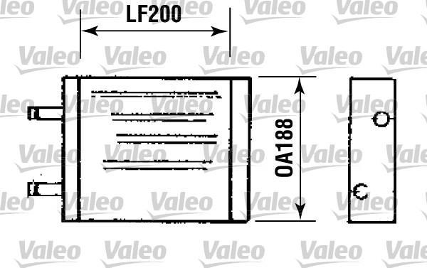 Radiateur de chauffage VALEO ref. 812093