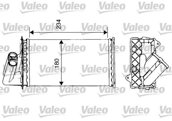 Radiateur de chauffage VALEO 812112