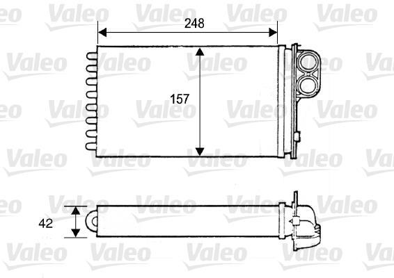 Radiateur de chauffage VALEO 812115