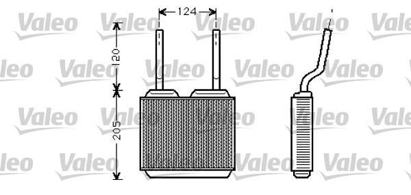 Radiador de calefacción VALEO ref. 812146