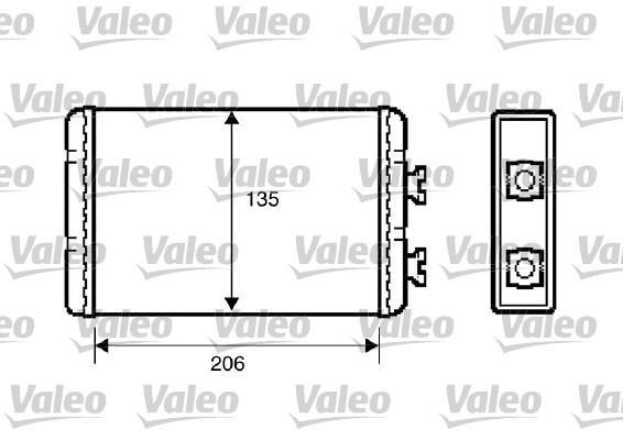 Radiador de calefacción VALEO ref. 812220