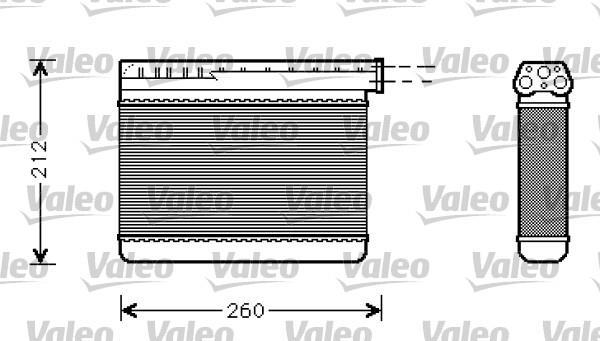Radiador de calefacción VALEO ref. 812240