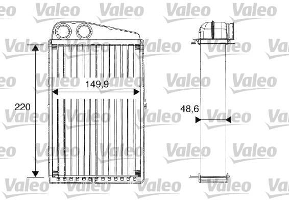 Radiateur de chauffage VALEO 812247