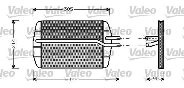 Radiateur de chauffage VALEO ref. 812272