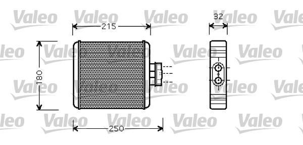 Radiador de calefacción VALEO ref. 812323