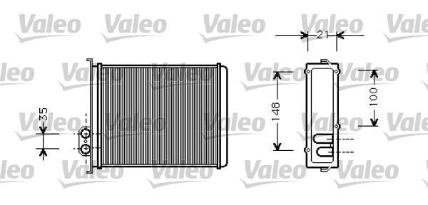Radiador de calefacción VALEO ref. 812327