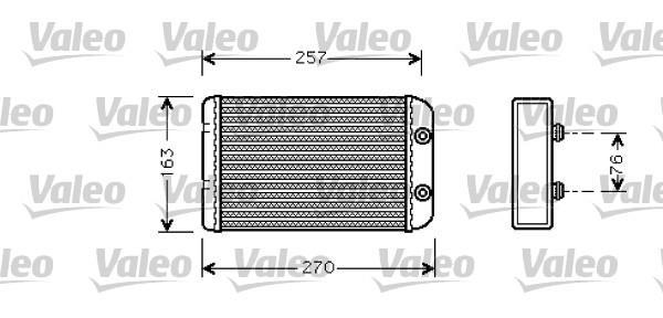 Radiador de calefacción VALEO ref. 812329