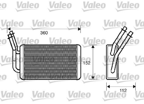 Radiador de calefacción VALEO ref. 812332
