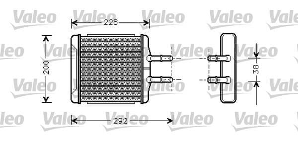 Radiador de calefacción VALEO ref. 812335