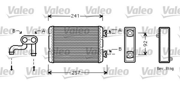 Radiador de calefacción VALEO ref. 812360