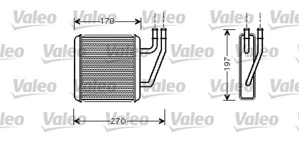 Radiador de calefacción VALEO ref. 812361