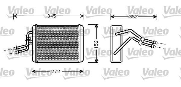 Radiador de calefacción VALEO ref. 812364