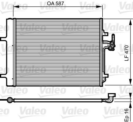 Condensador, aire acondicionado VALEO ref. 814184