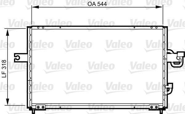Condenseur, climatisation (Radiateur de climatisation) VALEO ref. 814255
