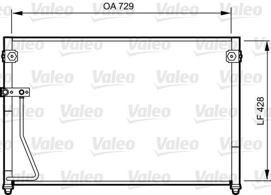 Condenseur, climatisation (Radiateur de climatisation) VALEO ref. 814261