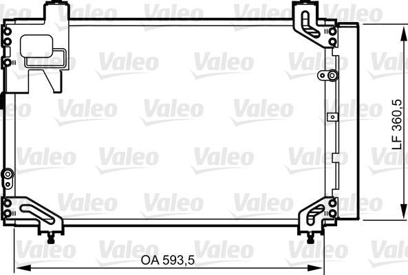 Condensador, aire acondicionado VALEO ref. 814271