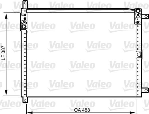 Condenseur, climatisation (Radiateur de climatisation) VALEO ref. 814293