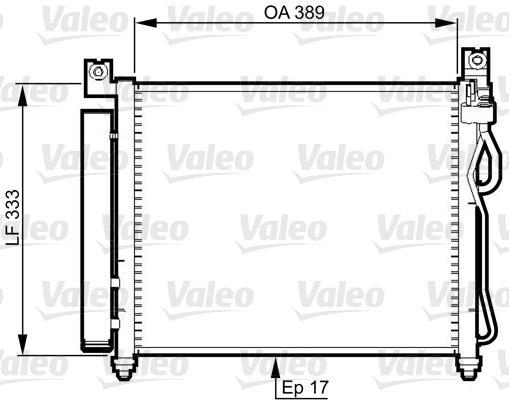 Condenseur, climatisation (Radiateur de climatisation) VALEO ref. 814346