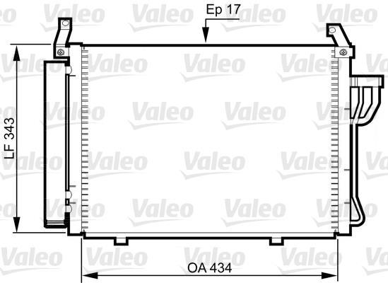 Condenseur, climatisation (Radiateur de climatisation) VALEO 814354