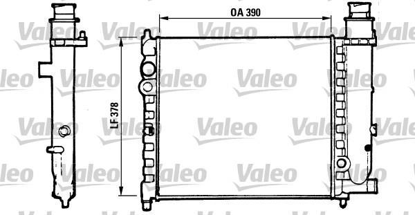 Radiateur moteur (Radiateur de refroidissement) VALEO 816700