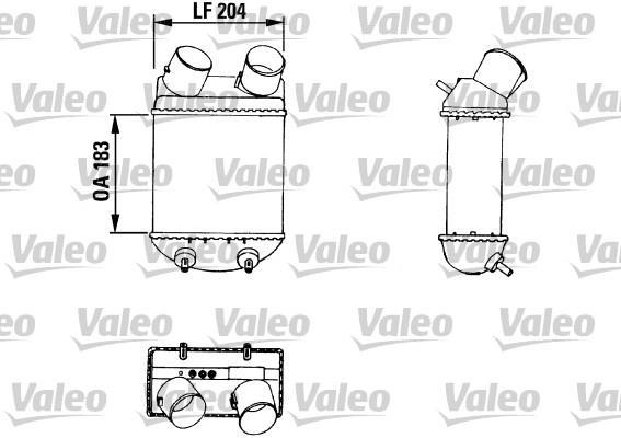 Intercooler, échangeur (Refroidisseur d'air) VALEO 816755