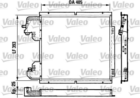 Condenseur, climatisation (Radiateur de climatisation) VALEO 816782