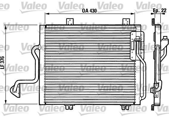 Condenseur, climatisation (Radiateur de climatisation) VALEO ref. 816863