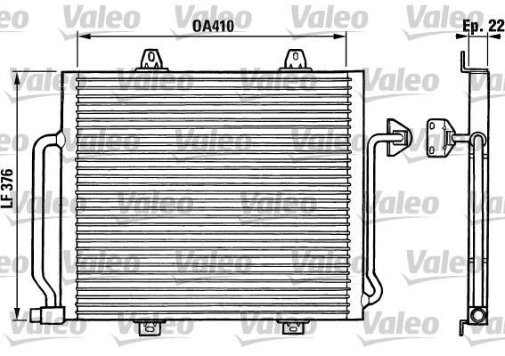 Condenseur, climatisation (Radiateur de climatisation) VALEO ref. 816864