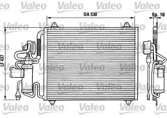 Condenseur, climatisation (Radiateur de climatisation) VALEO ref. 816865