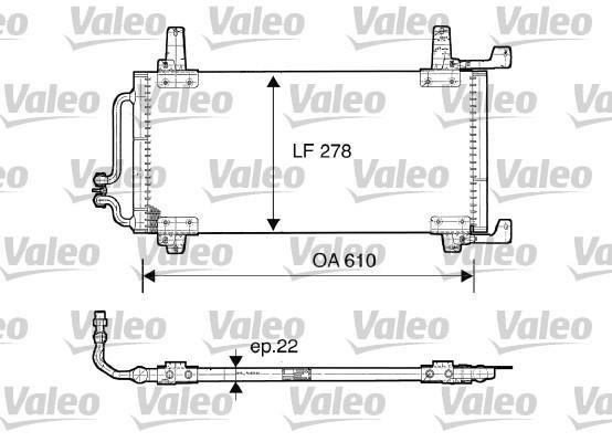 Condenseur, climatisation (Radiateur de climatisation) VALEO 816866