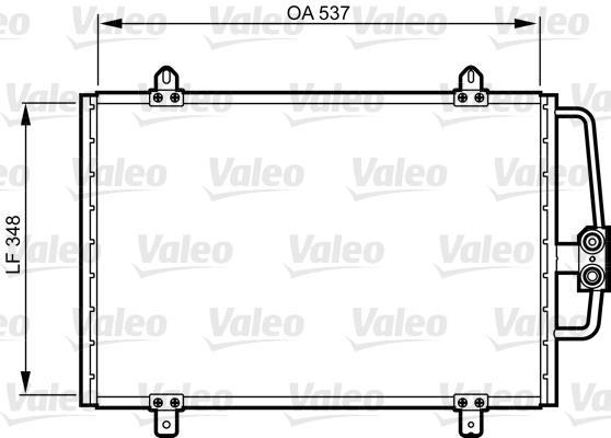 Condenseur, climatisation (Radiateur de climatisation) VALEO ref. 816912