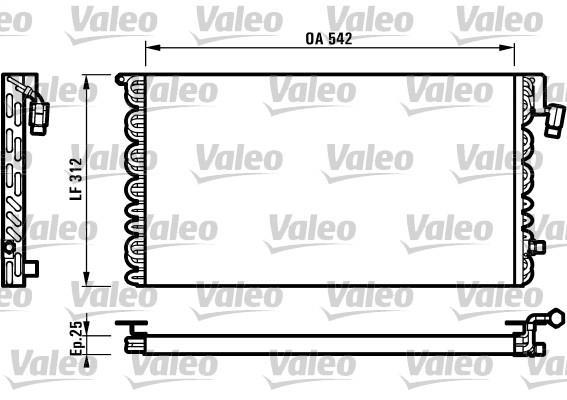 Condenseur, climatisation (Radiateur de climatisation) VALEO ref. 816964