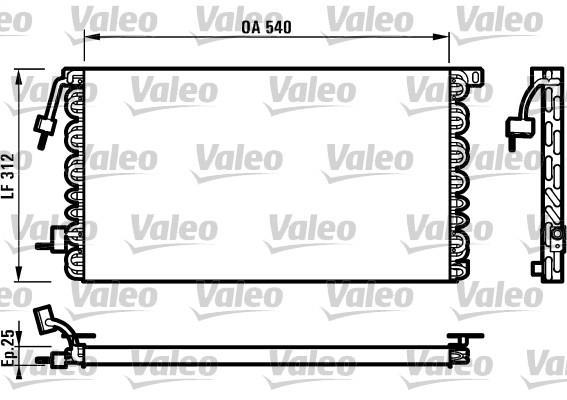 Condenseur, climatisation (Radiateur de climatisation) VALEO ref. 816977
