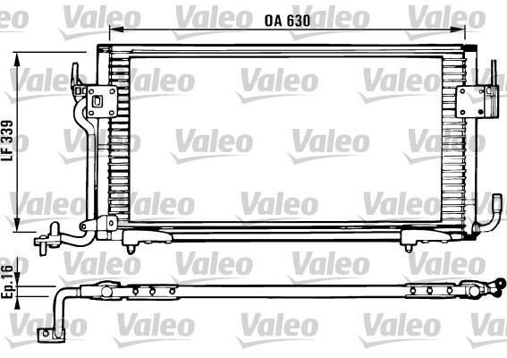 Condenseur, climatisation (Radiateur de climatisation) VALEO ref. 816984