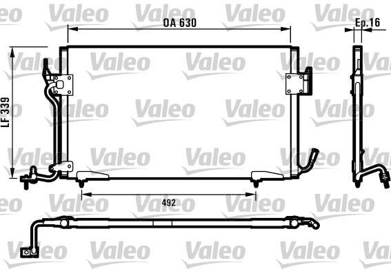 Condenseur, climatisation (Radiateur de climatisation) VALEO ref. 817042