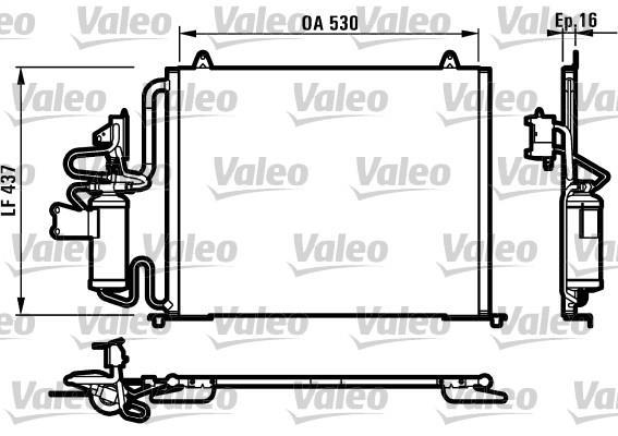Condenseur, climatisation (Radiateur de climatisation) VALEO ref. 817061