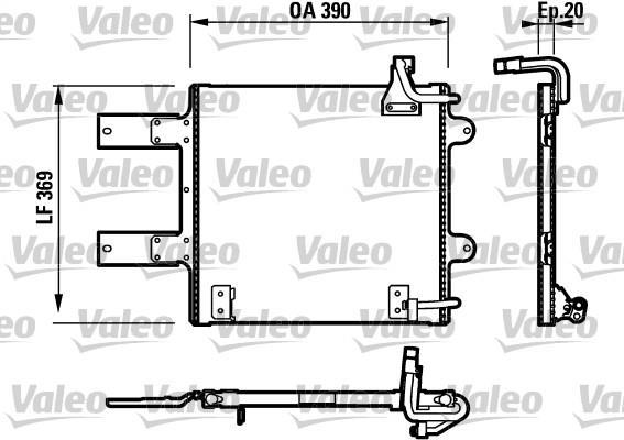 Condensador, aire acondicionado VALEO ref. 817246