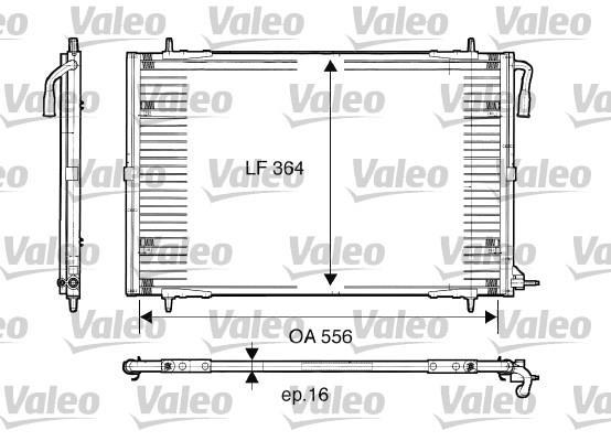 Condenseur, climatisation (Radiateur de climatisation) VALEO 817283