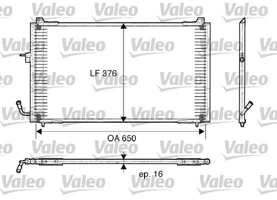 Condenseur, climatisation (Radiateur de climatisation) VALEO 817375