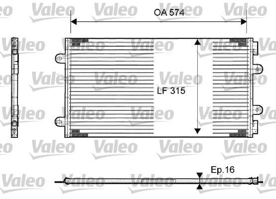Condensador, aire acondicionado VALEO ref. 817385