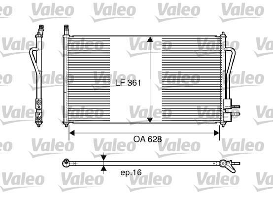 Condenseur, climatisation (Radiateur de climatisation) VALEO ref. 817493